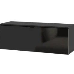 Meuble tv Libertad noir brillant
