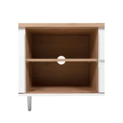 Meuble TV Linz chêne artisan/blanc