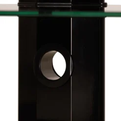 Meuble TV Stand verre trempé noir