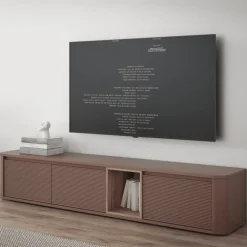 Meuble tv à supendre ou à poser Breathtaker terracotta