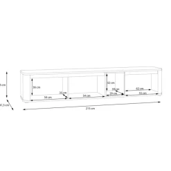 Meuble tv à suspendre ou à poser Breathtaker noir