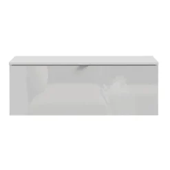 Meuble tv suspendu 100 cm Libertad blanc brillant