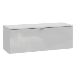 Meuble tv suspendu 100 cm Libertad blanc brillant