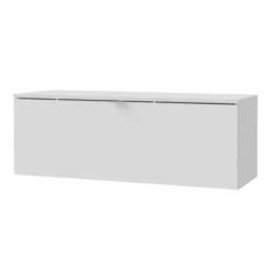 Meuble tv suspendu 100 cm Libertad blanc brillant
