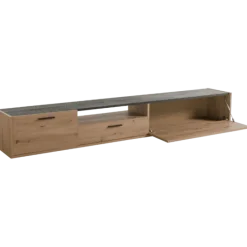 Meuble tv Vitruvia blanc laqué