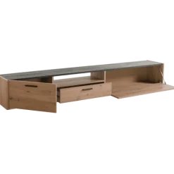 Meuble tv Vitruvia blanc laqué