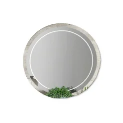 Miroir Chantal blanc/gris