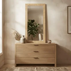 Miroir mural beige 206492