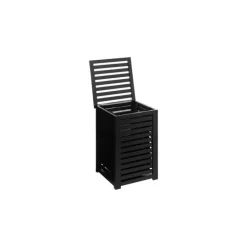 Panier à linge Sicela 65L bambou noir