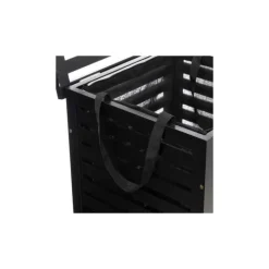 Panier à linge Sicela 65L bambou noir