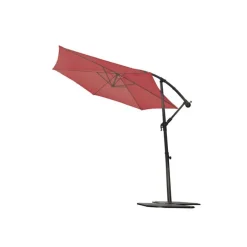 Parasol Déporté Rond Super King cassis
