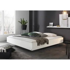 Phoenix 120 cm - Cadre de lit blanc mat
