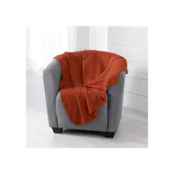 Plaid Milou terracotta