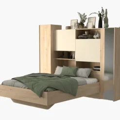 Pont de lit Hypnose avec lit Hickory et sable