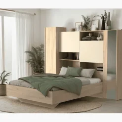 Pont de lit Hypnose avec lit Hickory et sable