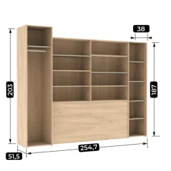 Pont de lit Hypnose Hickory + sable