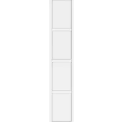 Porte cadre Casa H232 cm L 45 blanc