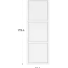 Porte cadre Casa H174 cm - L 60 cm Blanc