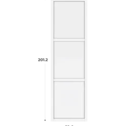 Porte cadre Casa H201 cm - L 60 cm Blanc