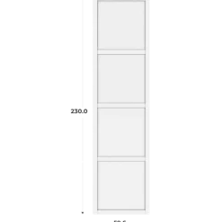 Porte cadre Casa H232 cm - L 60 cm - Blanc