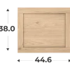 Porte cadre Casa H 38 cm - L 45 cm chêne hikory