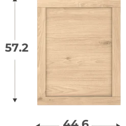 Porte cadre Casa H58 cm - L 45 cm Chêne hikory