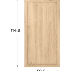 Porte cadre Casa H116 cm L 60 cm Chêne hickory
