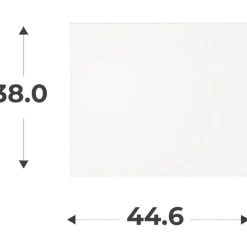 Porte Casa H 38 cm x L 45 cm blanc