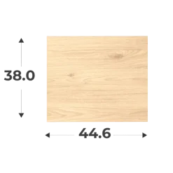 Porte Casa H 38 cm x L 45 cm chêne hickory