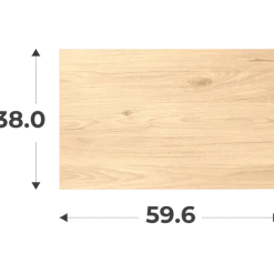 Porte Casa H38 cm x L 60 cm Chêne hickory