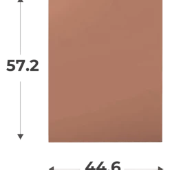 Porte Casa H 58 cm x L 45 cm Terracota