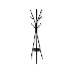 Portemanteau noir 9 crochets 138944A