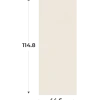 Porte simple H116 cm sable L 45 cm