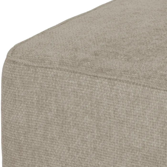 Pouf Ezra Beige - 90 x 46 x 60 cm