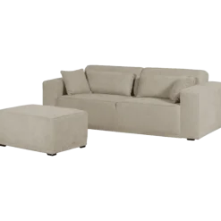 Pouf Ezra Beige - 90 x 46 x 60 cm