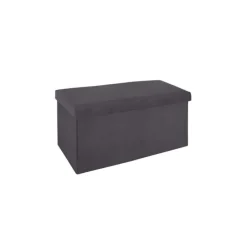 Pouf pliant 156911C gris foncé