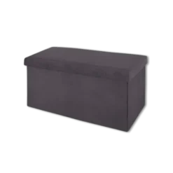 Pouf pliant 156911C gris foncé