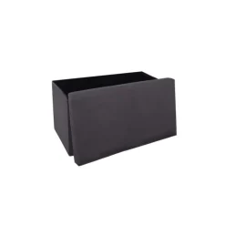Pouf pliant 156911C gris foncé