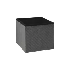 Pouf pliant 167845E gris