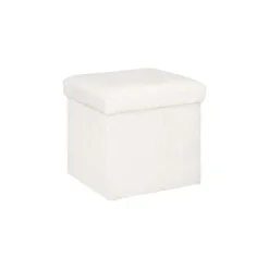 Pouf pliant Ezzio blanc