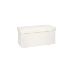 Pouf pliant Ezzio blanc