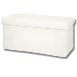 Pouf pliant Ezzio blanc