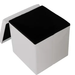 Pouf pliant FSO blanc