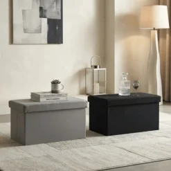 Pouf pliant Sunny noir