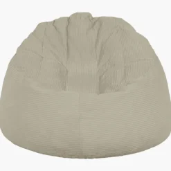 Pouf poire Rimo - Cotelé poso 100 Ivoire