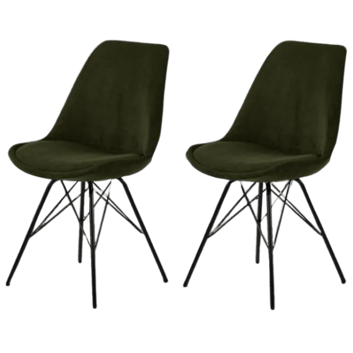 Prix spécial - lot de 2 chaises Eris Olive Green Wind 180