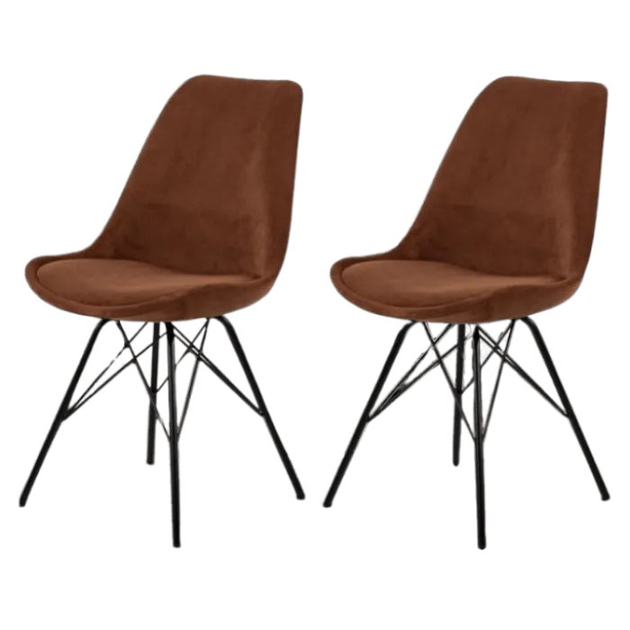 Prix spécial - lot de 2 chaises Eris dining copper wind 100