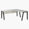 Pronto 1 - Bureau 180 cm avec retour blanc