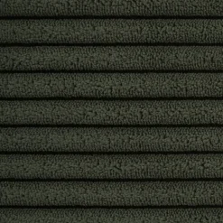 Recamiere en tissu cotelé vert Rex