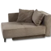 Recamiere velours taupe REX